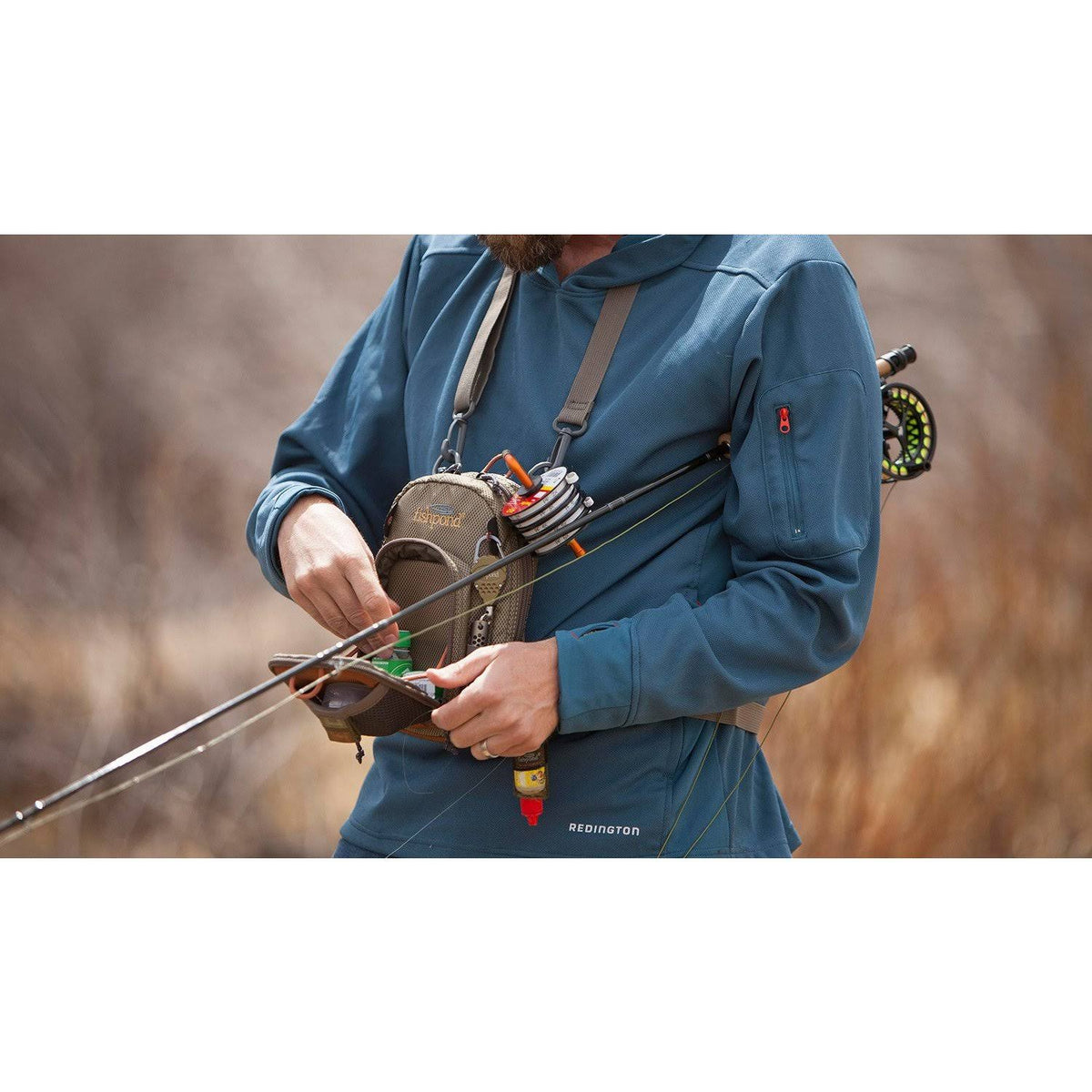 Sand Saddle Brown Vertical Chest Pack Z7488