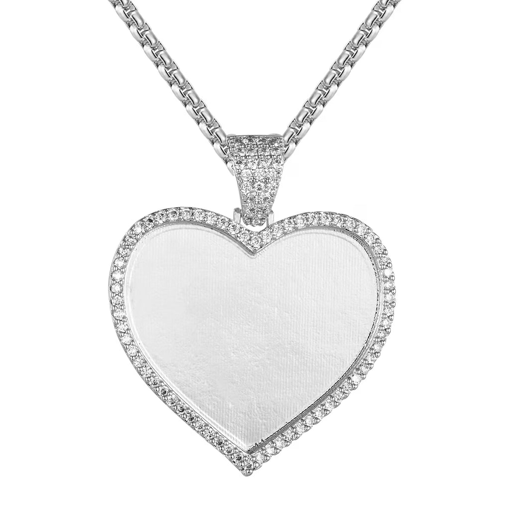 0.91Ct VVS Moissanite Sterling Silver Picture Pendant Q294553