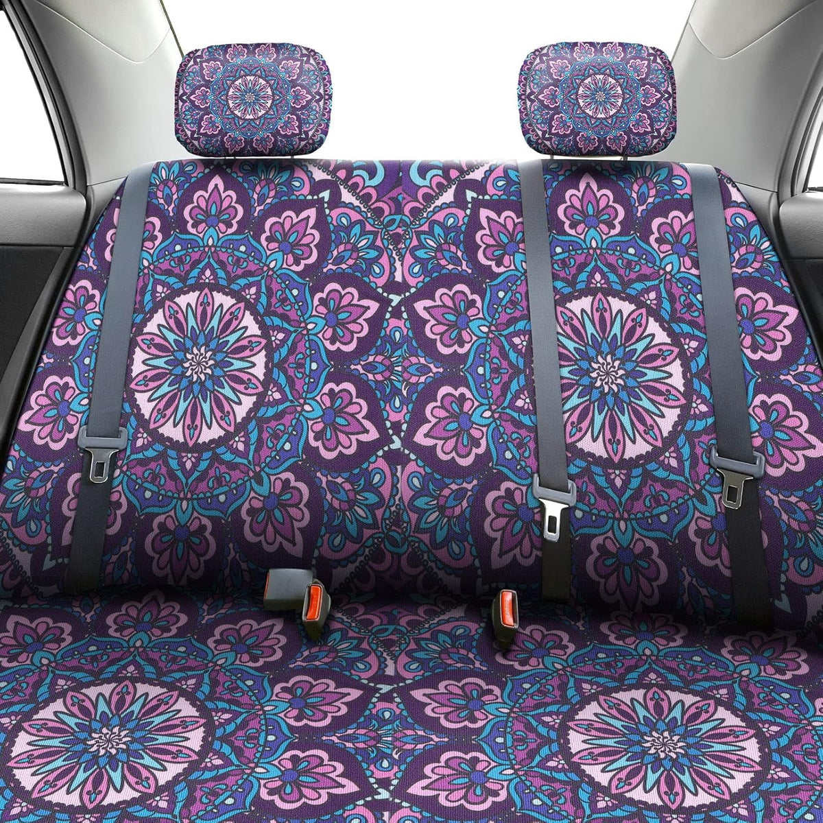 Purple Mandala Car Accessories Set E46872