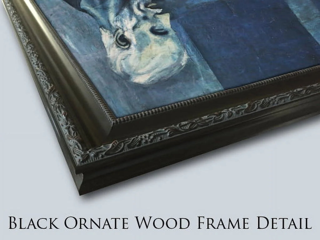 Black Ornate Framed Art Print Y346