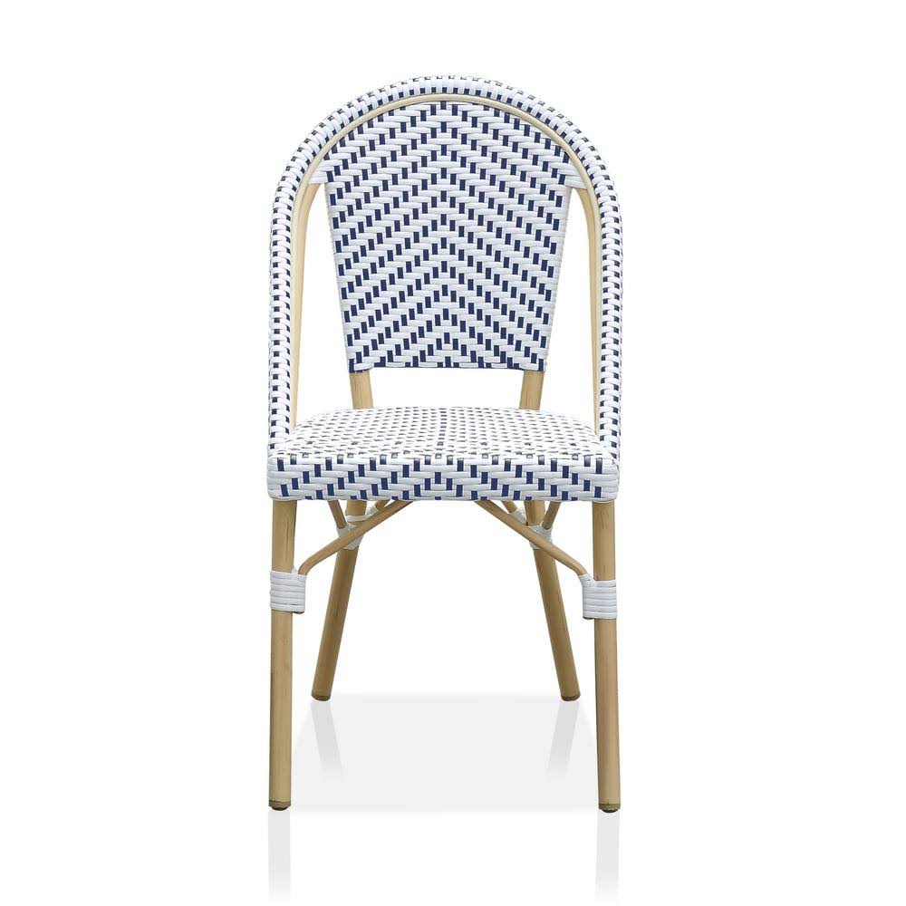 Navy and Natural Tone Side Chair (Set of 2) Z40792