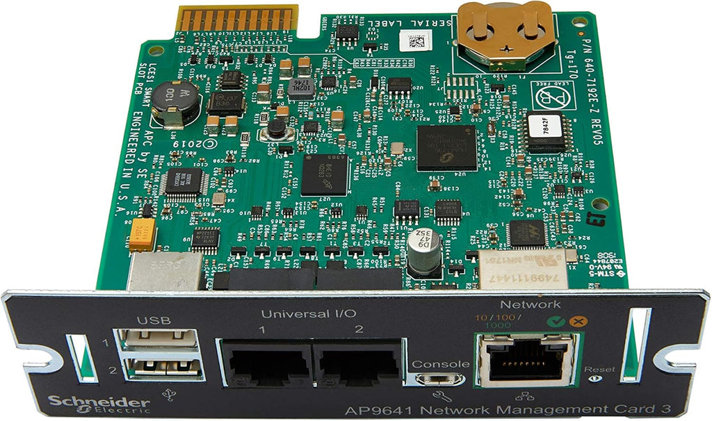 APC UPS Network Management Card 3 with 2 USB Ports and Temperature Monitoring I606628