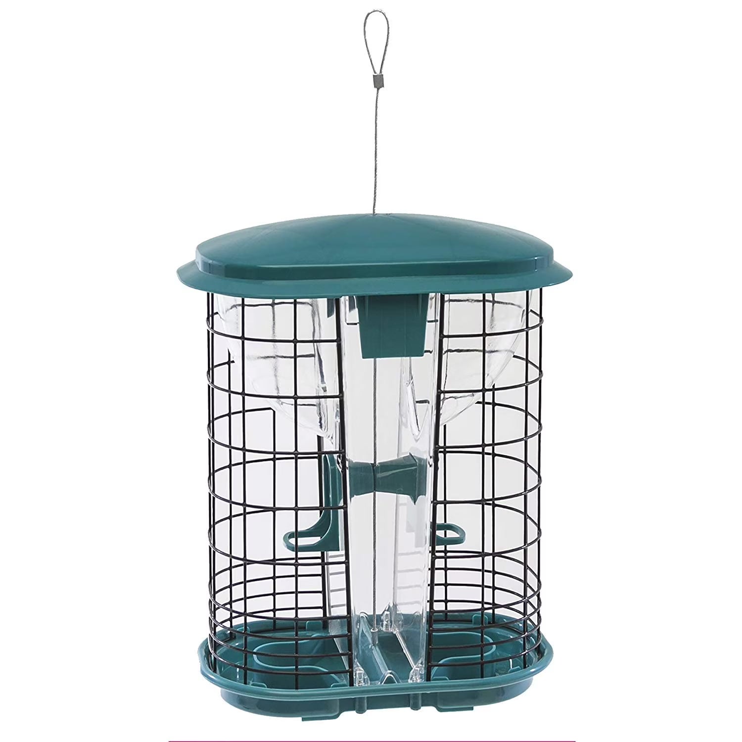 Green Hopper Bird Feeder with Two Feeding Ports C4624