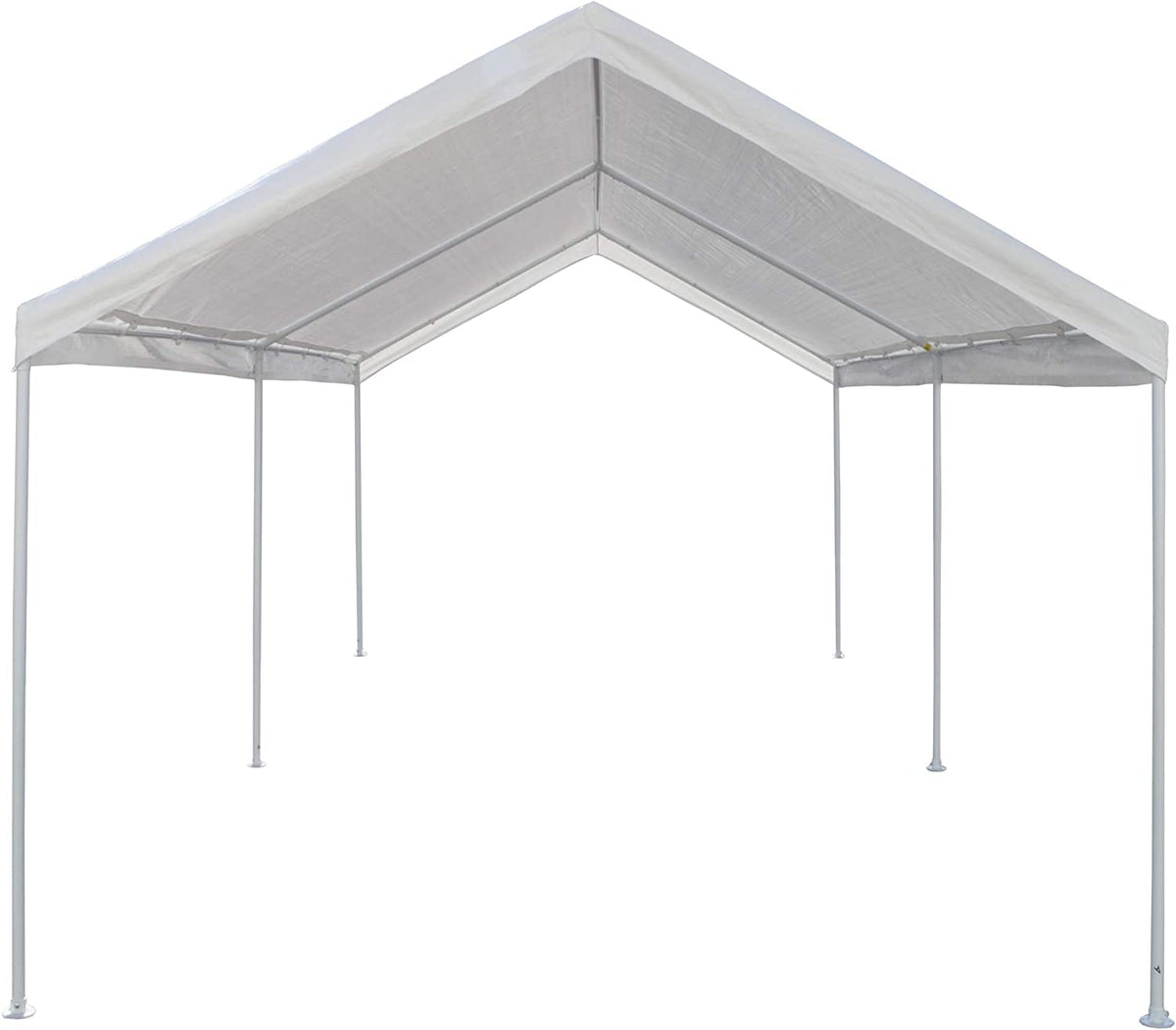 White 10' x 15' Carport Shelter J3773