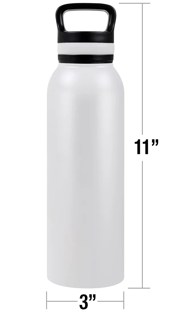 24 oz Insulated Stainless Steel Water Bottle with Loop Cap S5901