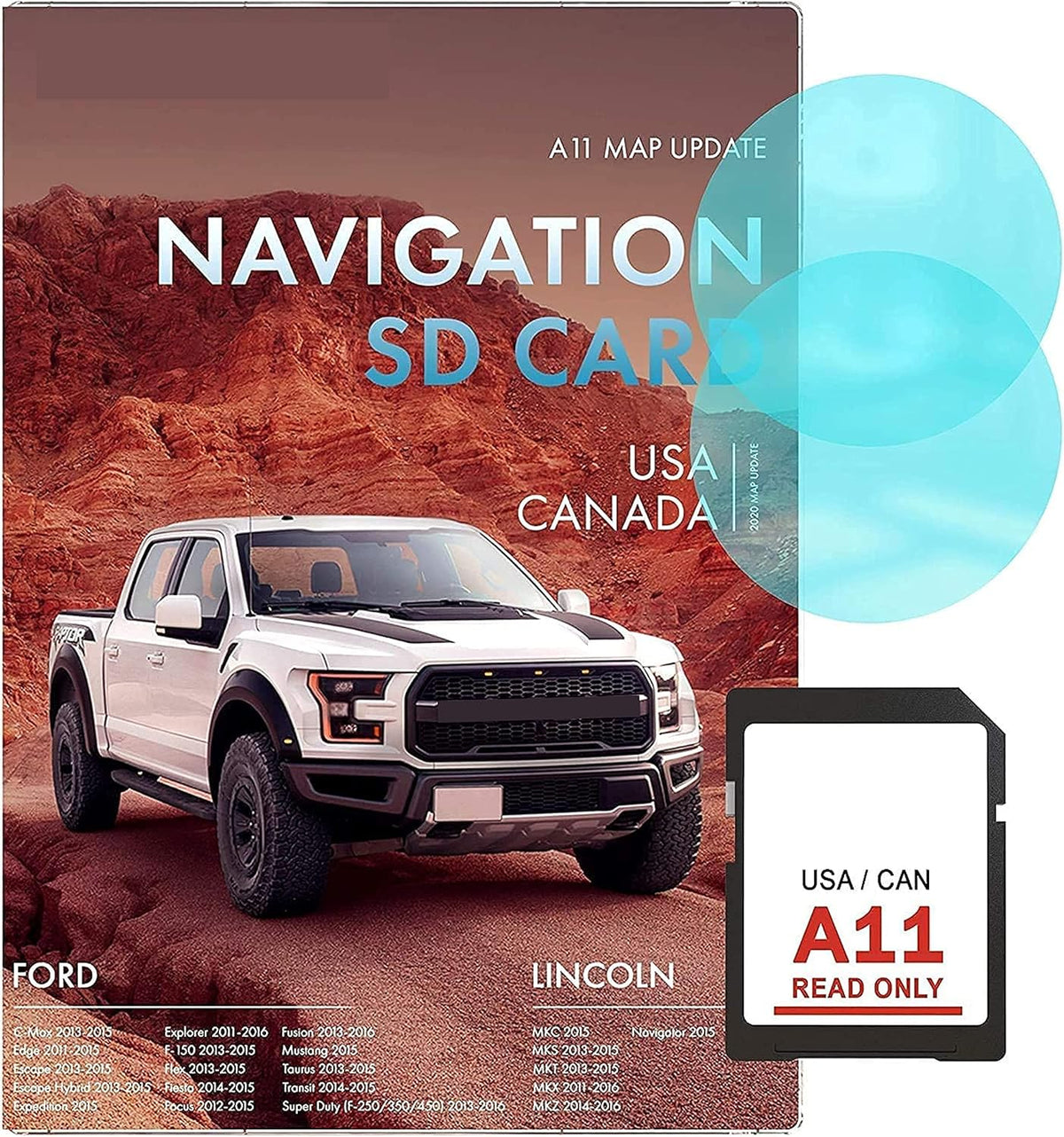 Navigation SD Card Compatible w Ford A11 V3261