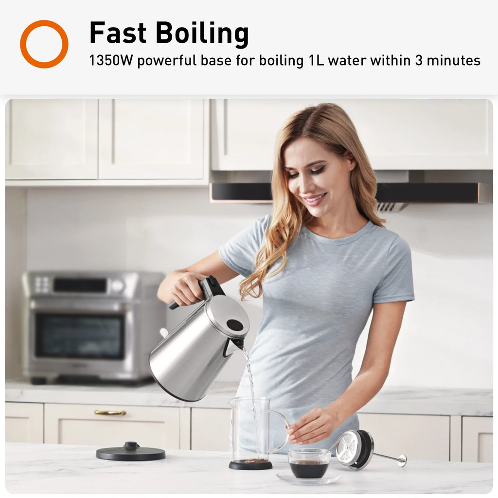 1.5L Double Layer Stainless Steel Electric Kettle Y93545