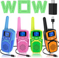 4 Pack Rechargeable Walkie Talkie Handheld Radio R2488