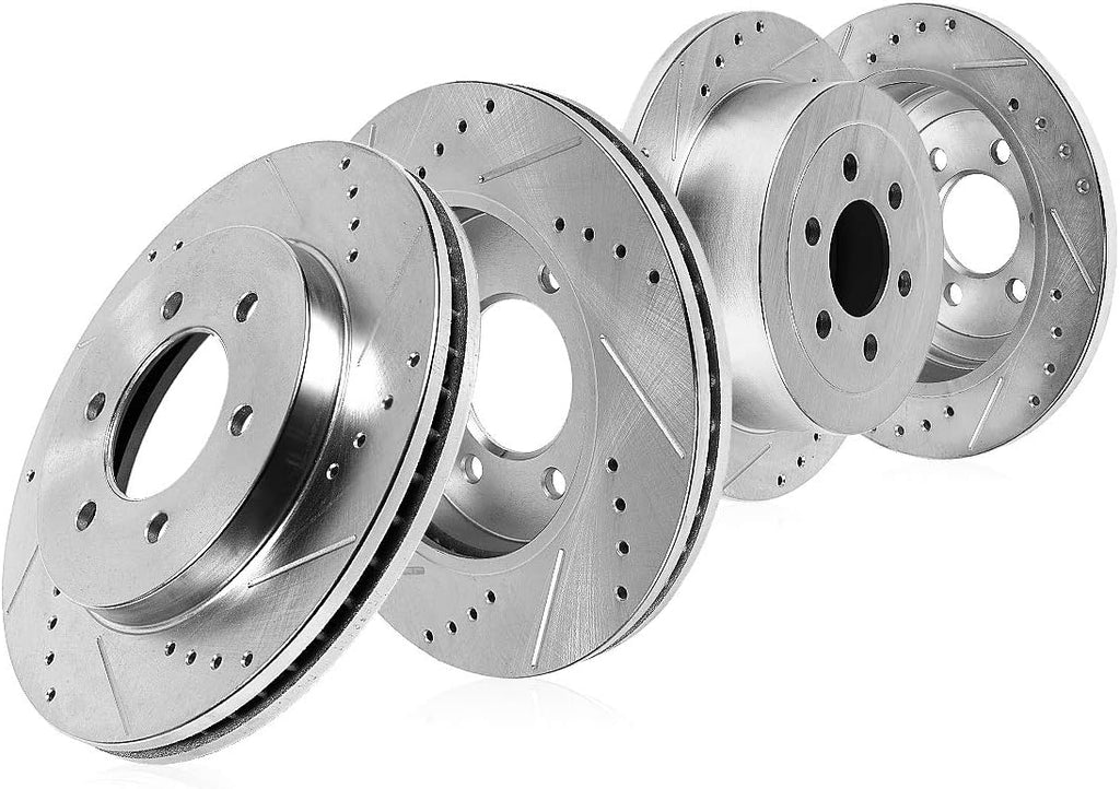 FRONT 308mm + REAR 312mm D/S 6 Lug Rotors Y845
