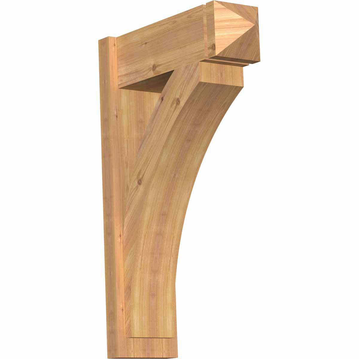 7 1/2x22W x 22x22D x 34x22H Western Red Cedar Arts and Crafts Outlooker P555