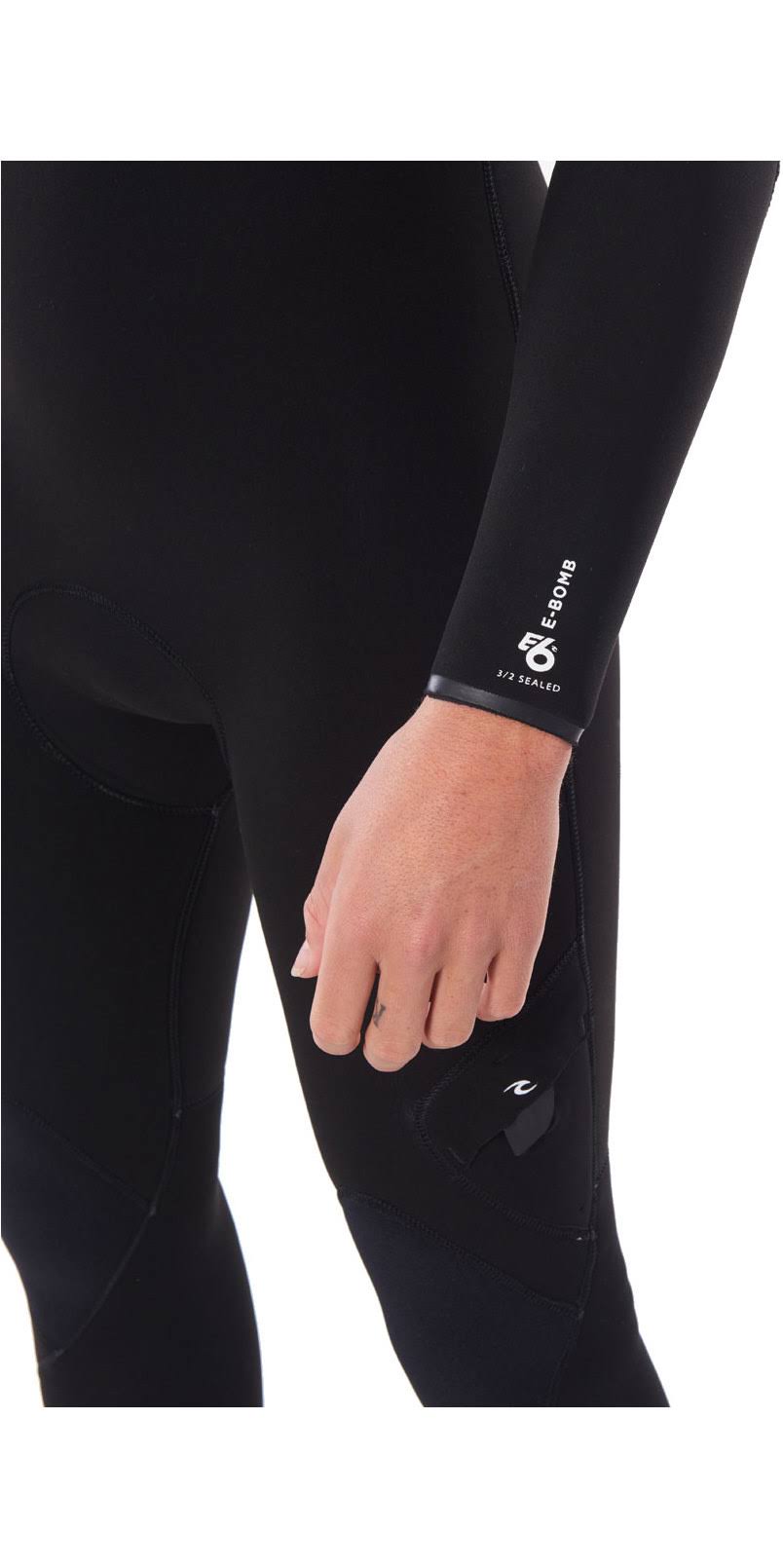 Black 3/2mm Zip Free Wetsuit Q669230