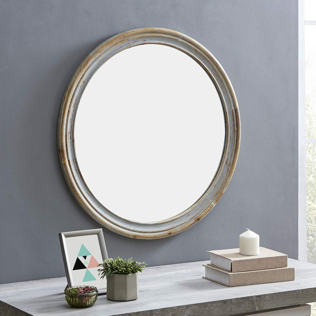 White Farmhouse Mirror U72635