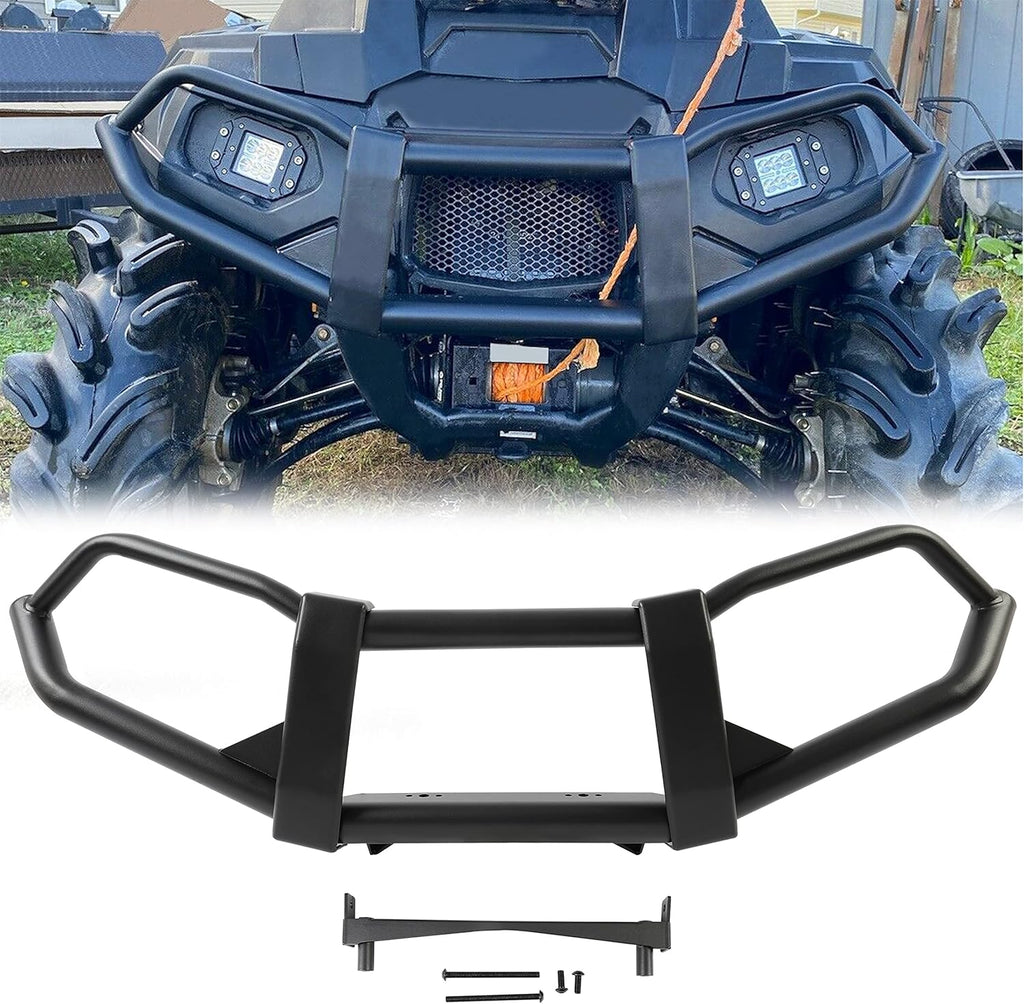 Black Steel Front Bumper Brush Guard V29519