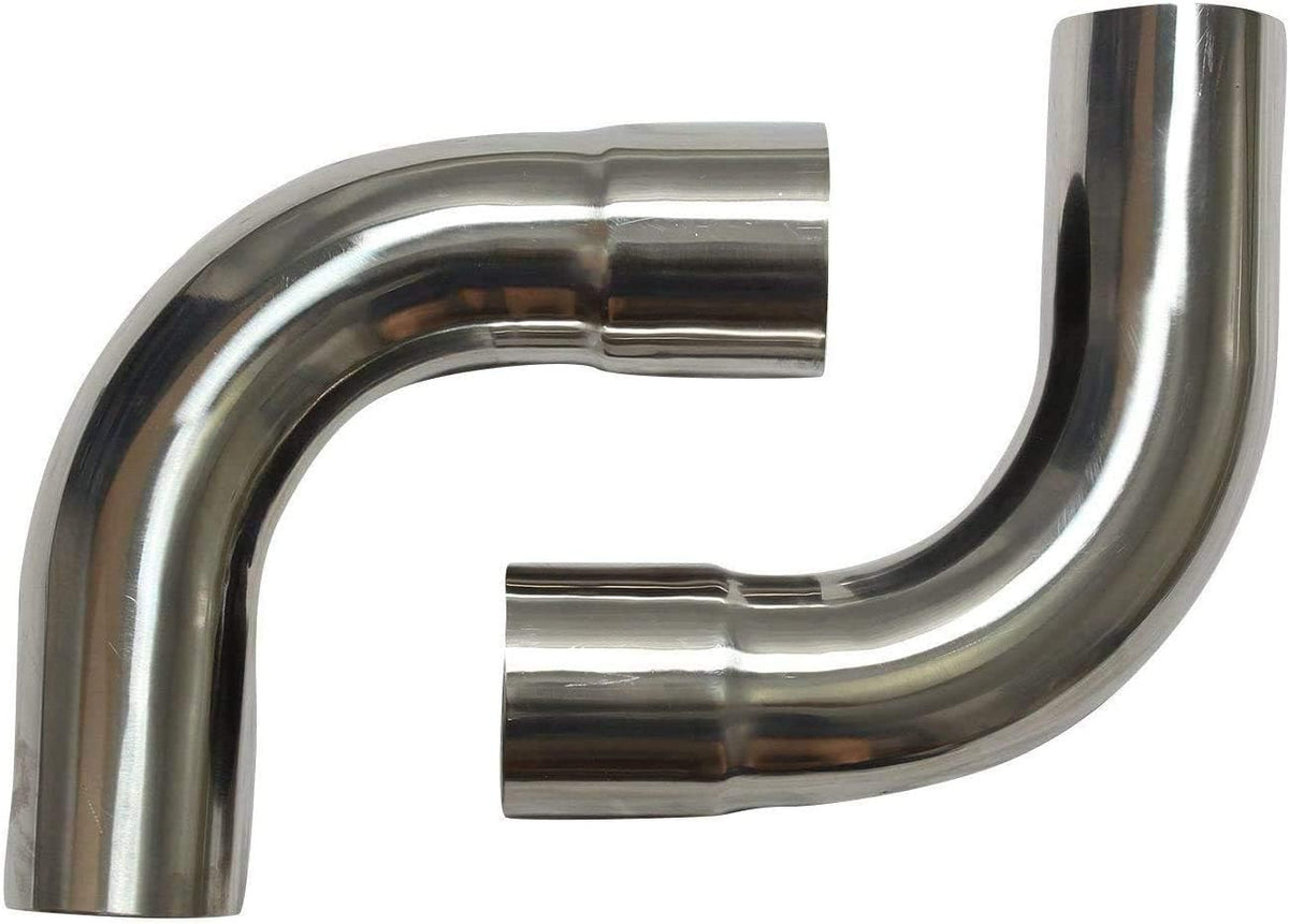 2.25 Stainless Steel Mandrel Bend Exhaust Kit Tubing 8PCS H1372