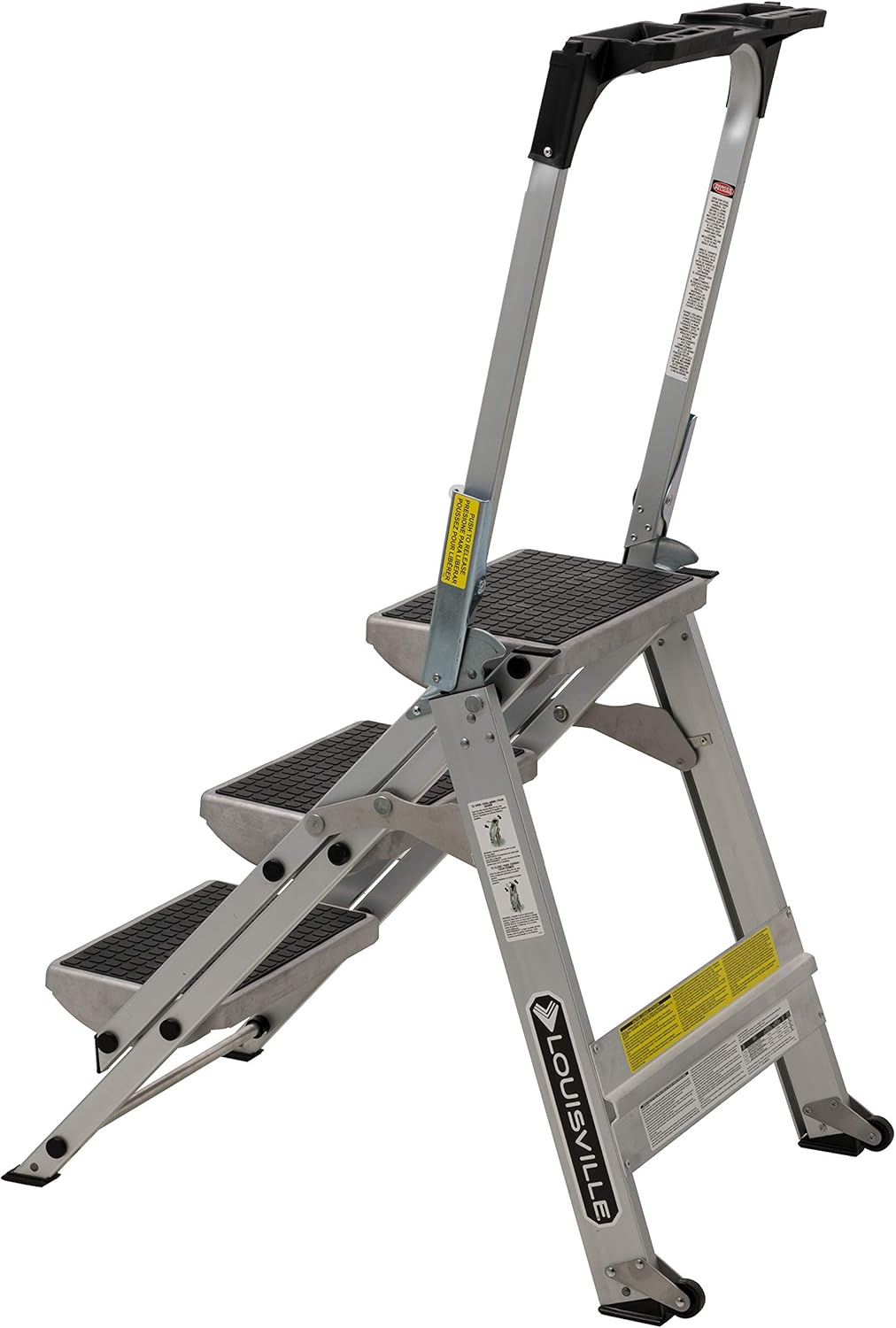 3-Foot Step Stool, 300-Pound Capacity, Silver V583