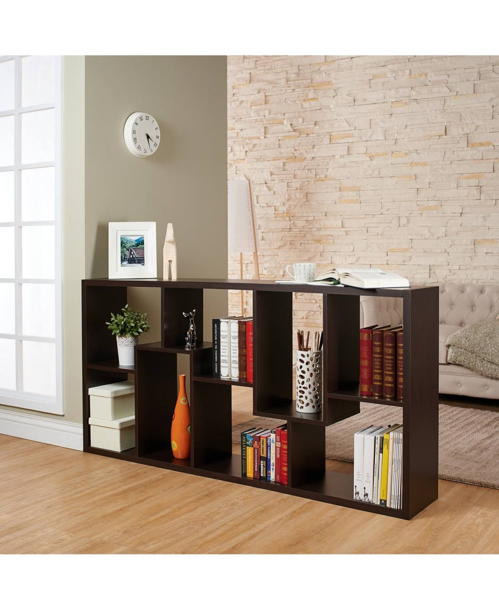 Brown Open Bookcase E524619