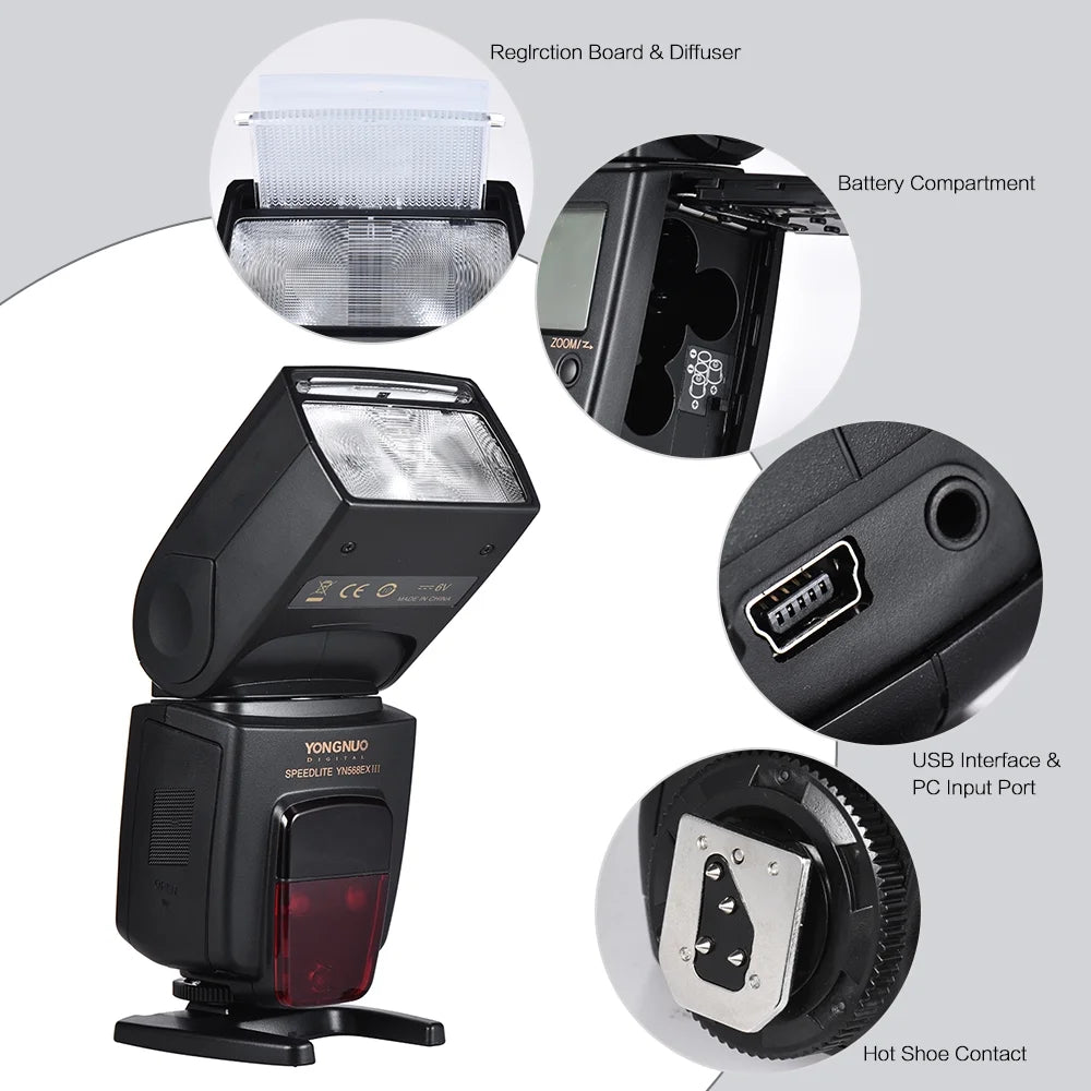 Wireless TTL Slave Flash Speedlite GN58 1/8000s HSS for Nikon DSLR Camera W8633