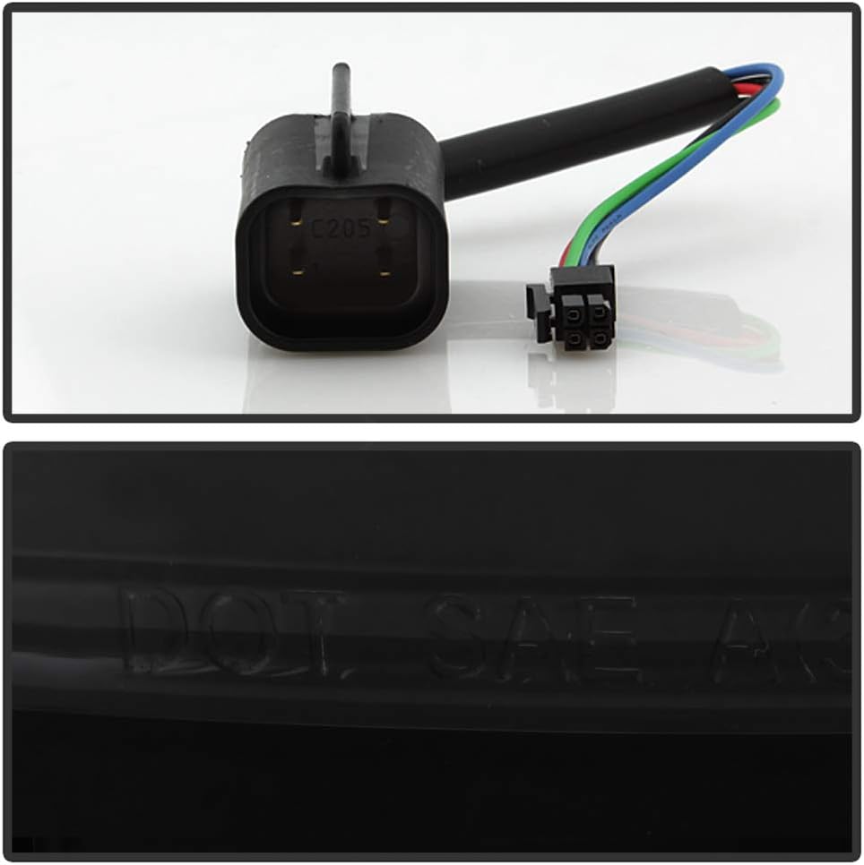 Black Smoked LED Tail Lights Pair N937