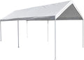 White 10' x 15' Carport Shelter J3773