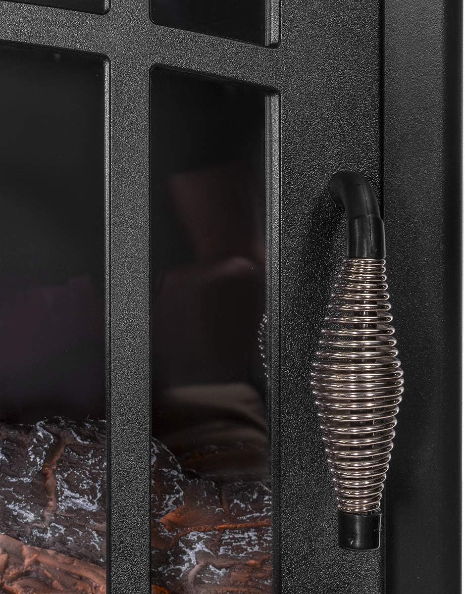 Black Freestanding Electric Fireplace Stove Heater E50054