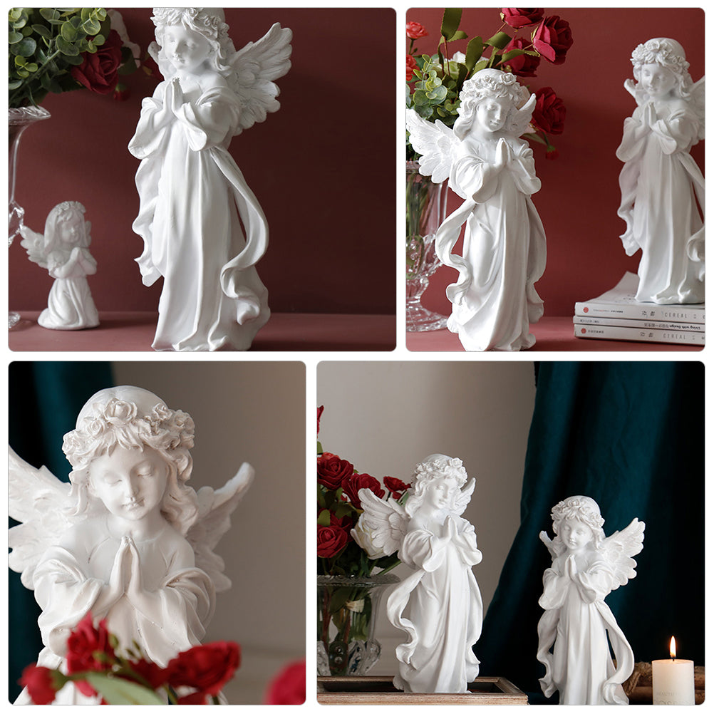 Kneeling Cherub Resin Figurine G717426