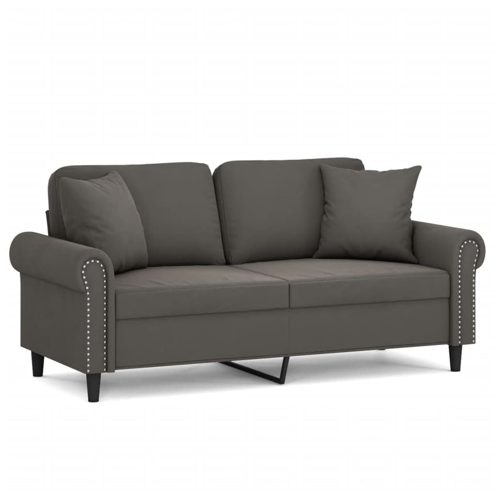 2-Seater Sofa Dark Gray 55.1" T1408
