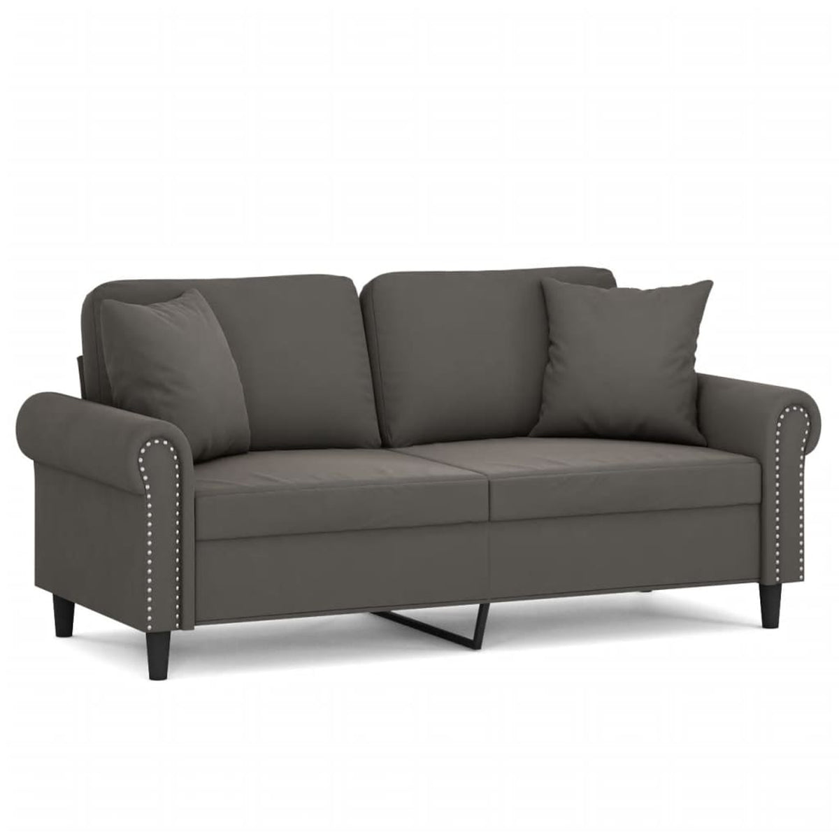 2-Seater Sofa Dark Gray 55.1" T1408