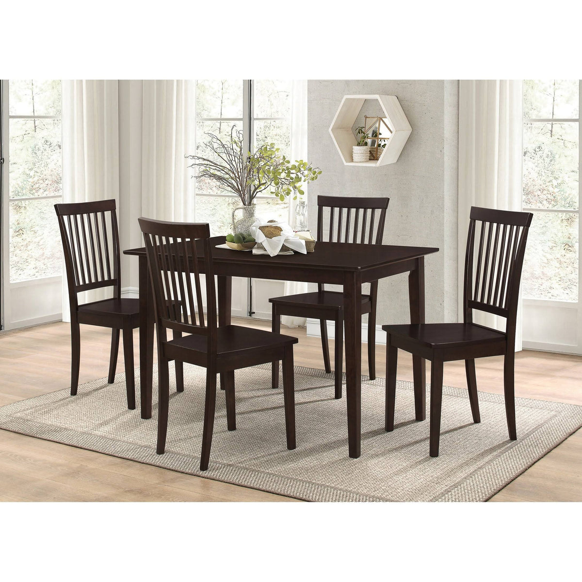5-Piece Cappuccino Dining Set S94789