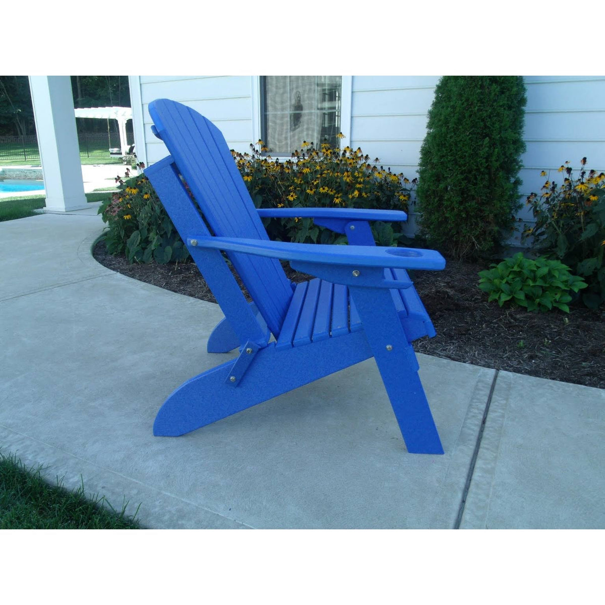Weathered Wood Poly Adirondack Chair B5714