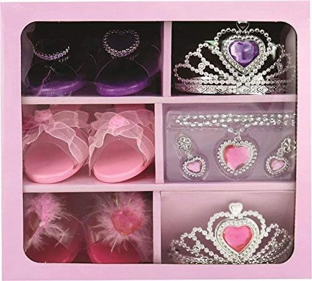 Princess Dress Up Set with Shoes, Crown & Jewelry S588