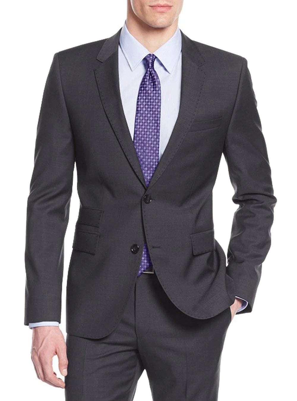 Charcoal Men's Suit Jacket I3945
