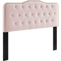 Pink Tufted Velvet Full/Queen Headboard D63677