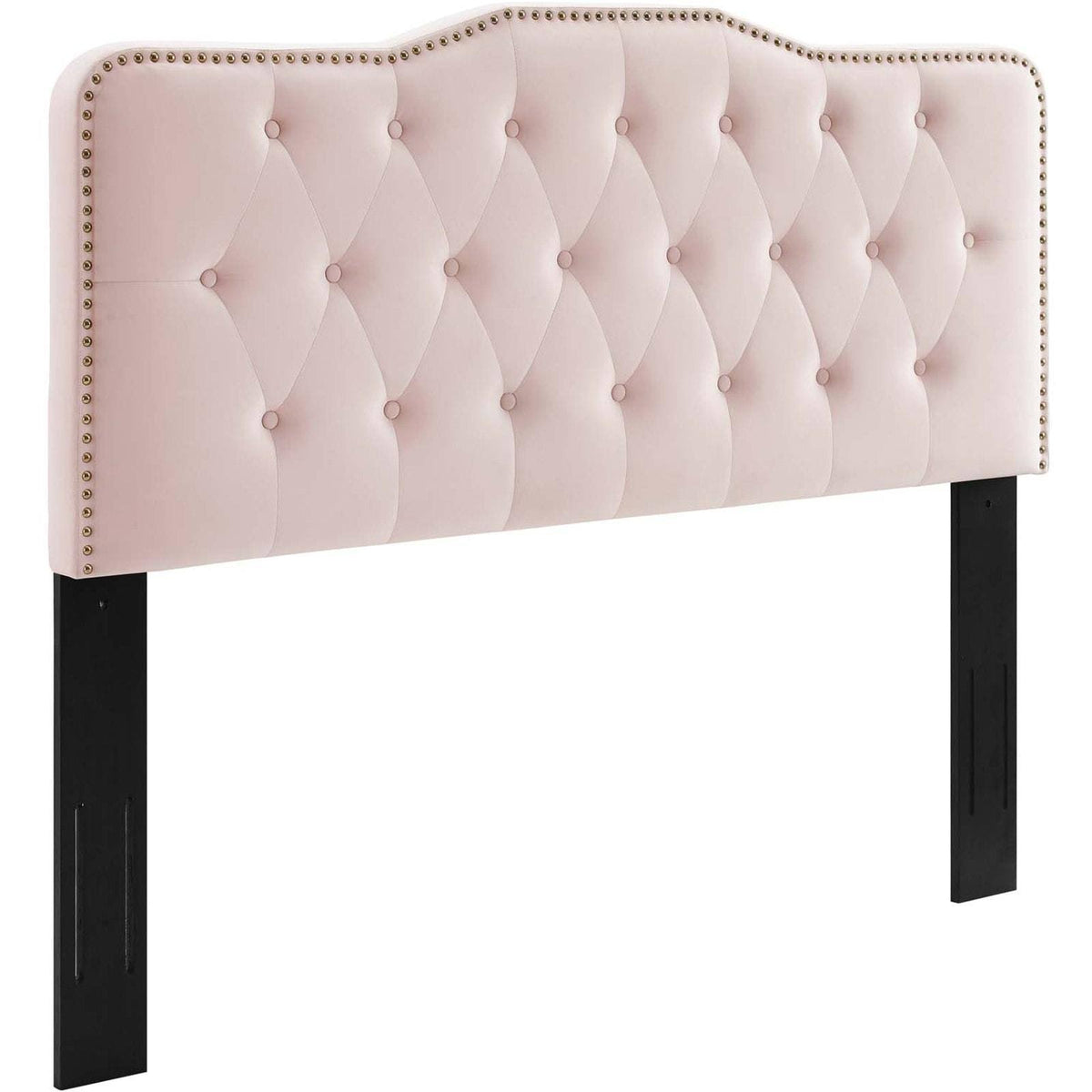 Pink Tufted Velvet Full/Queen Headboard D63677