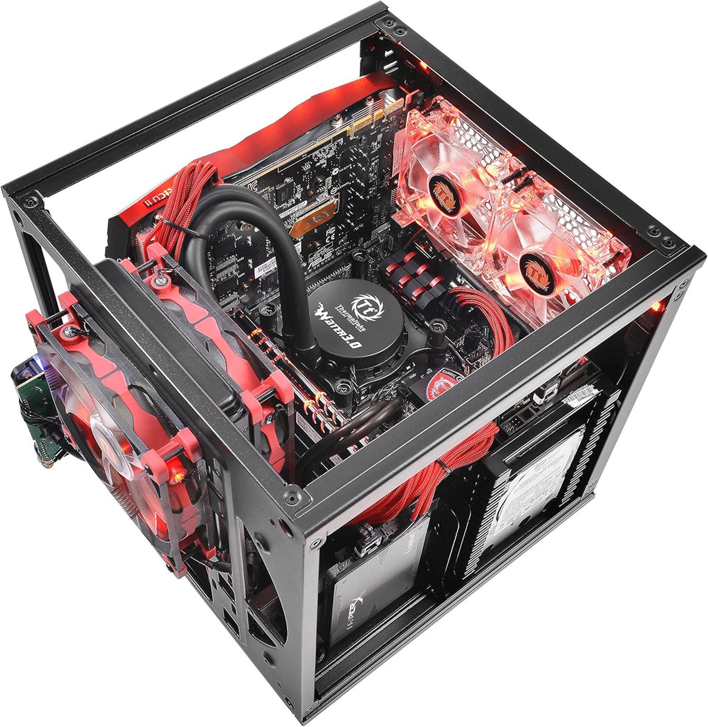 Black Mini ITX Cube Computer Case Q258525