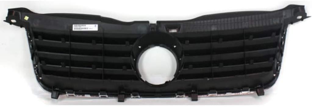 Black Shell & Insert Grille Assembly with Chrome Molding Z346839