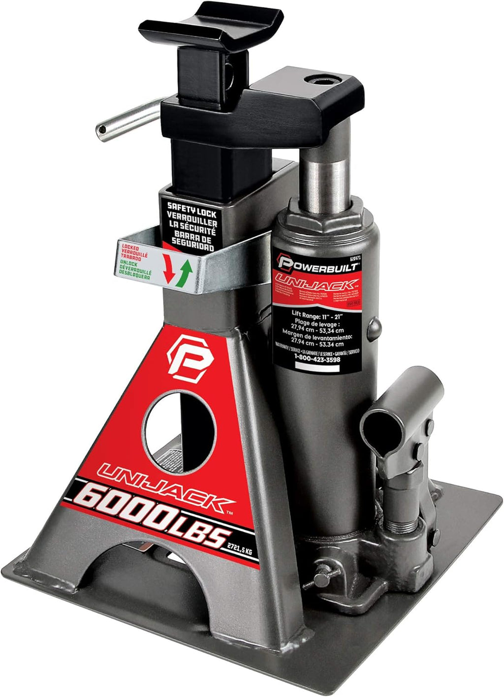 2 Ton Combination Hydraulic Bottle Jack / Jackstand W124