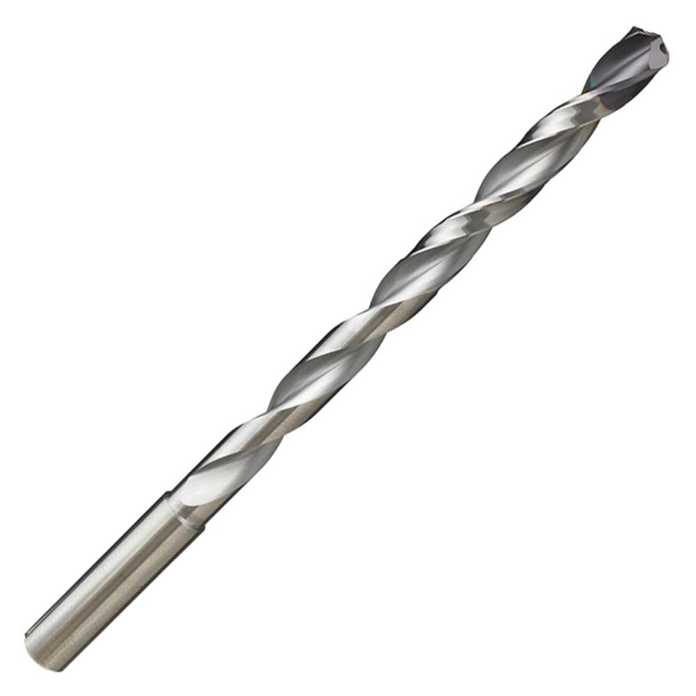 21/64x22 Carbide Coolant Fed Drill, Reinforced Straight Shank, 120mm LOC B139643