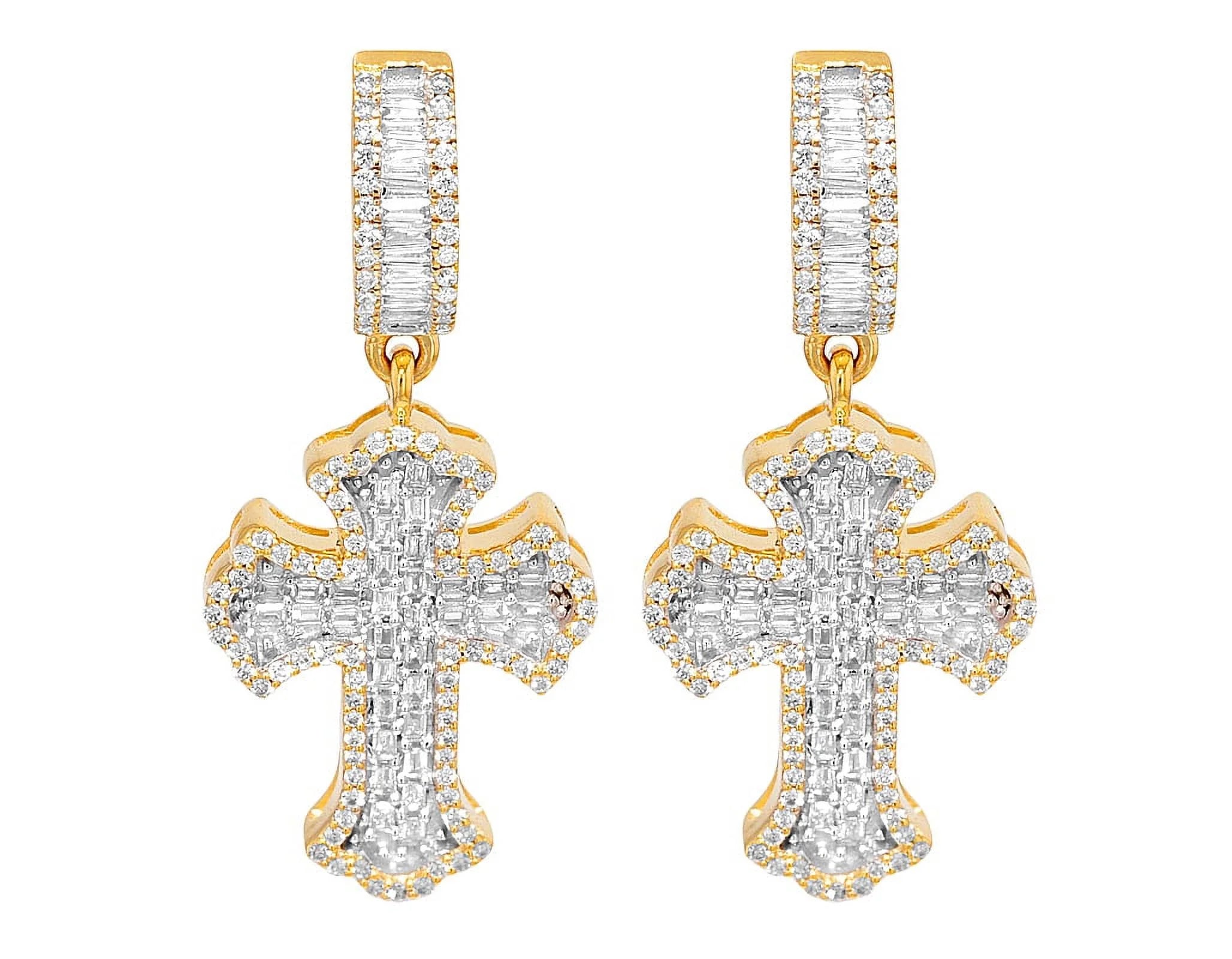 1.20 CT Diamond Dangle Drop Earrings White Gold V26845