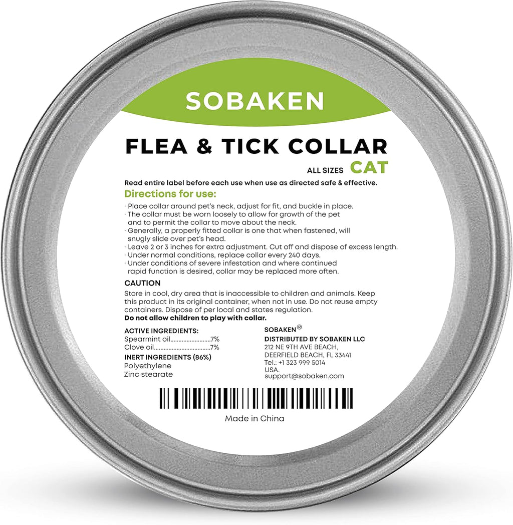 Flea and Tick Collar for Cats, 13 inch, 8 Month Protection F46665