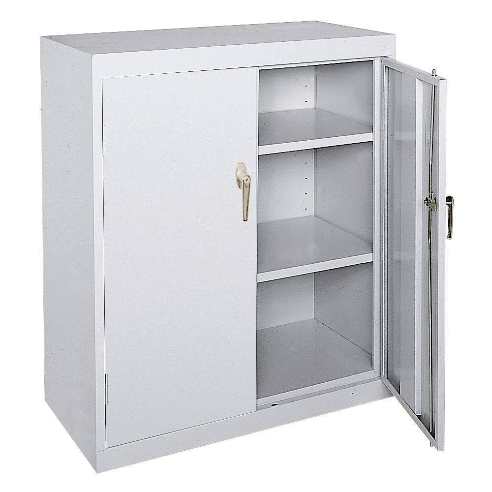 Commercial Storage Cabinet, Dove Gray, 42 in H x 46 in W x 24 in D T253