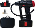 12V Cordless Car Tire Pump with Digital Pressure Gauge, LED Light, Rechargeable Battery Pack, Pack of 2 I26332