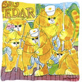 Orange Tabby Fishing Cats Fabric Pillow D718