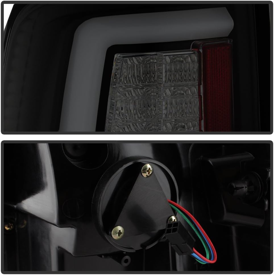 Black Smoked LED Tail Lights Pair N937