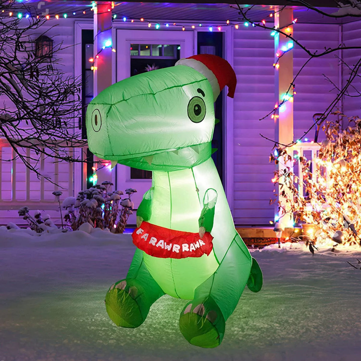 Outdoor Dinosaur Christmas Yard Inflatable K552940
