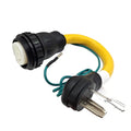 Adapter Cord NEMA 10-50P Male to SS2-50R Female, 50A, 125V/250V, 1.5FT O72556