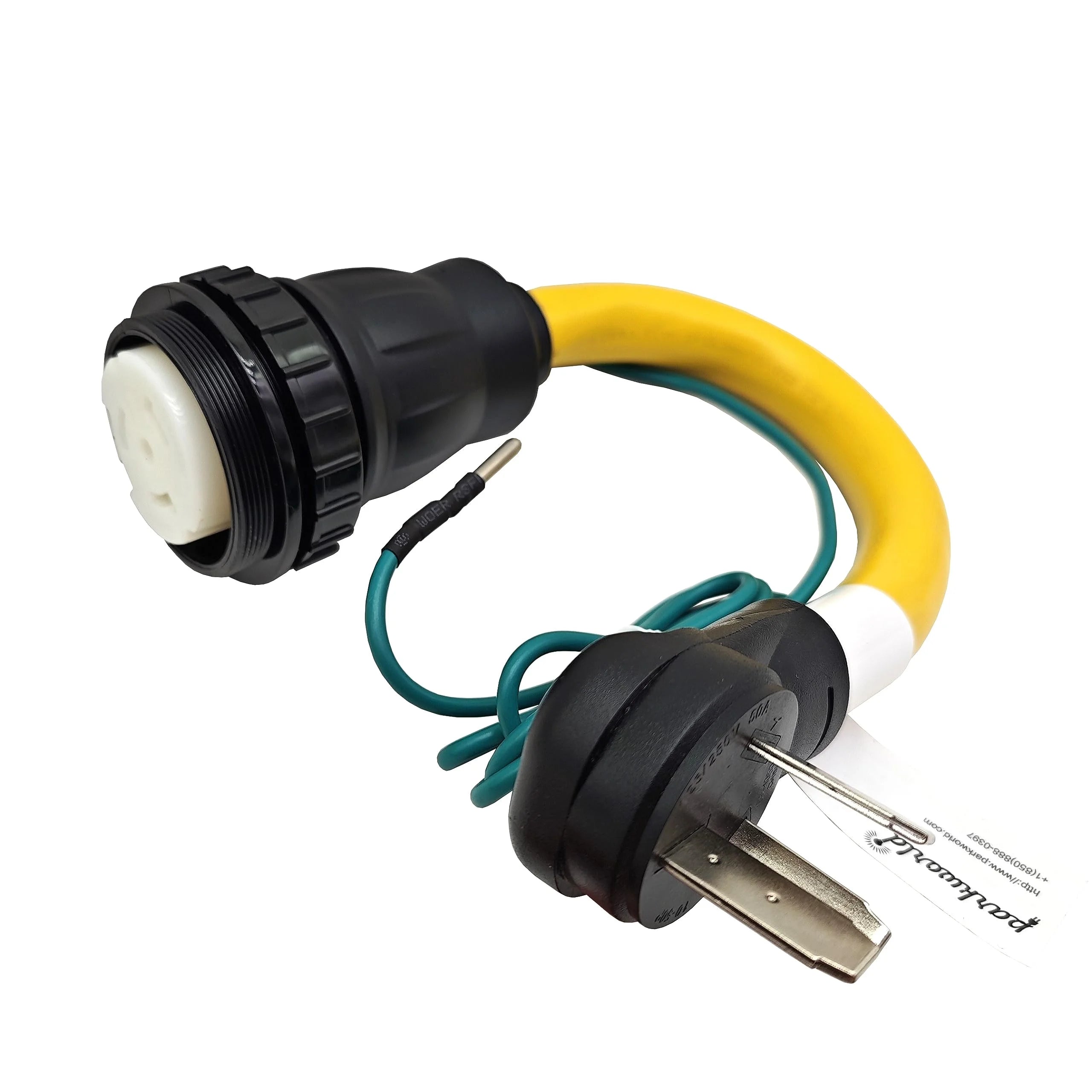 Adapter Cord NEMA 10-50P Male to SS2-50R Female, 50A, 125V/250V, 1.5FT O72556