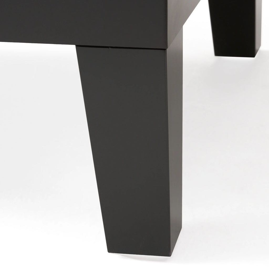 Dark Espresso Bonded Leather Storage Ottoman C231997