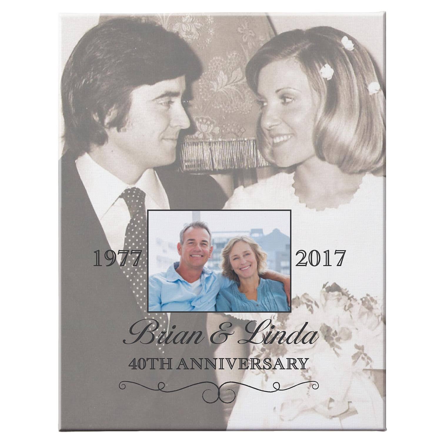 Personalized Photo Anniversary Canvas J774
