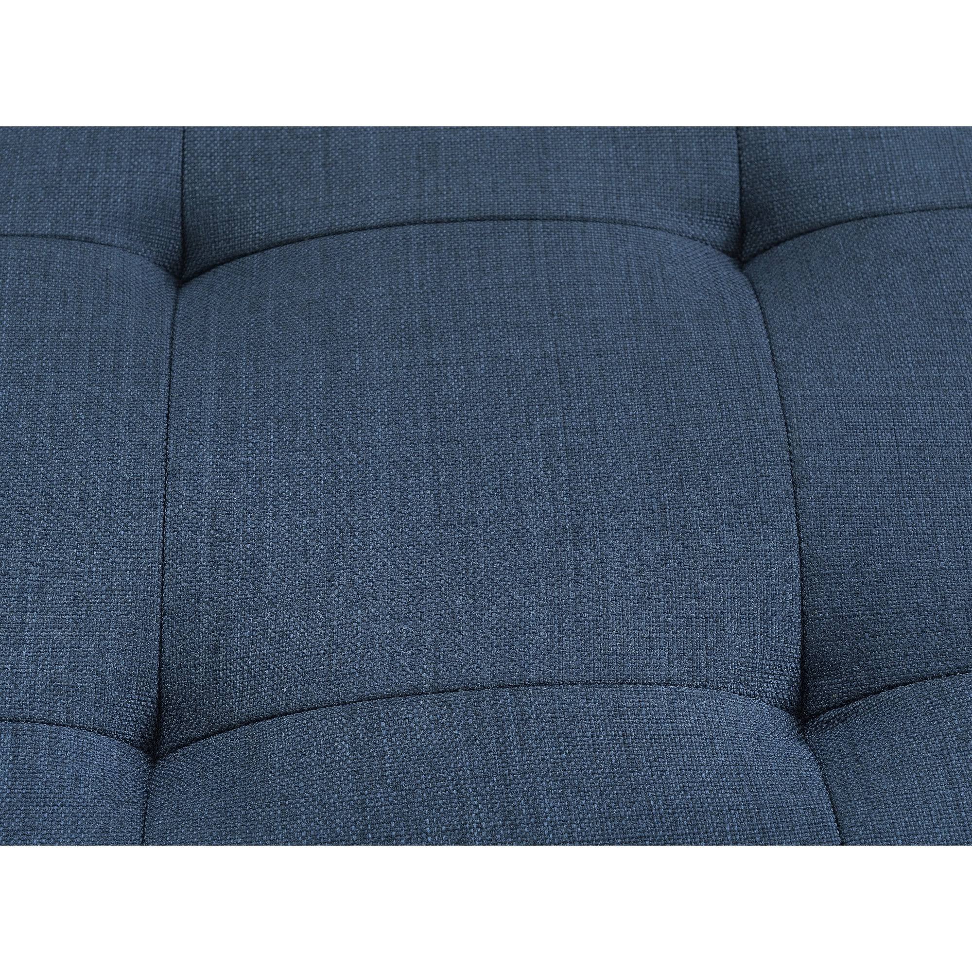 Gray Tufted Ottoman U701