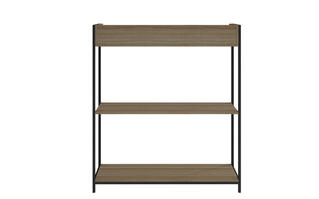 3 Shelves Dark Oak Bookcase D137533